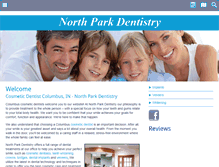 Tablet Screenshot of northparkdentistry.com